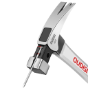 Stålhammer Magnetisk hammer Hammer med magnet Multifunktionel skridsikker hammer Hammer med sømholder 530 g 3