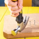 Stålhammer Multifunktionel minihammer Hammer med ergonomisk håndtag 25 mm 370 g 3