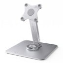 Ställ för bärbar monitor Kryssfäste med 4 skruvar Rotationsbas Justerbar höjd och lutning Aluminiumlegering För skrivbordet på kontoret 3