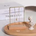 Ställ för halsband med träbas 11 × 9 cm bordshållare för smycken ramställ för visning av halsband 2
