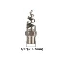 Stalowa spiralna dysza 3/8" 16,2 mm 316L z zewnętrznym gwintem przeciw zatykania szeroki rozprysk do nawadniania 2