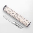 Stalowy dwustronny pilnik do paznokci Profesjonalny metalowy pilnik z etui Delikatna i grubsza strona Manicure pedicure 1