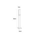 Stâlp de grădină LED 60 cm cu bază pentru șuruburi 7 W IP65 Rezistent la apă 85–265 V Aluminiu și acril Lumină caldă 3000 K Pentru curte 3