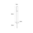 Stâlp de grădină LED 60 cm cu vârf pentru pământ 7 W IP65 Rezistent la apă 85–265 V Aluminiu și acril Lumină albă 6000 K pentru gazon 3