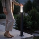 Stâlp de grădină LED 80 cm cu bază pentru șuruburi 7 W IP65 Rezistent la apă 85–265 V Aluminiu și acrilic Lumină albă 6000 K Pentru curte 4