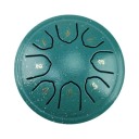 Stålplåttrumma 11,5 cm 8-ton mini handpan musikinstrument med klubbor tamburin avslappnande trumma med tillbehör 8