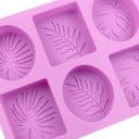 Stampo in silicone 22,6 x 17,1 cm Stampo con motivi fogliari per la produzione di decorazioni e getti 3