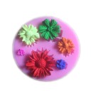 Stampo in silicone 3D per dolci Piccole decorazioni con delicato rilievo Adatto per microonde e congelatore Silicone flessibile Rosa 6