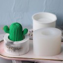 Stampo in silicone a forma di cactus 7,5 x 5,5 cm per colare candele, sapone, gesso, resina, decorazioni domestiche, creazioni fai da te 4