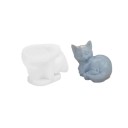 Stampo in silicone a forma di gatto per candele Stampo per la produzione di candele, saponi, cioccolato e decorazioni originali per il fai-da-te 5
