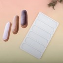 Stampo in silicone per biscotti e dolci 12,4 × 22,4 cm bianco, stampo multi-cavità per dessert allungati e dolci fatti in casa 3