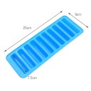 Stampo in silicone per ghiaccio 25×9×7,5 cm Stampo creativo per dita con 10 scomparti Silicone alimentare per gelato, budino, cioccolato, uso bar 2