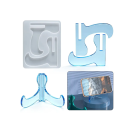 Stampo in silicone per resina 8,8 x 7 cm Forma per la produzione di supporti Base per decorazioni Supporto da appoggio Creazione manuale 4