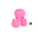 Stampo in silicone rosa con tre gatti 5,5 x 5 cm per colare resina Produzione di gioielli ciondoli portachiavi decorazioni 1