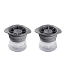 Stampo rotondo per sfere di ghiaccio in silicone ecologico 2 pz 1