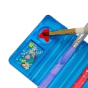 Stând acoperit din 5 piese cu paletă 7 x 10 x 0,8 cm Organizator pentru unelte de manichiură pentru modelarea și vopsirea unghiilor din acril de calitate 4