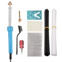 Stând de sudură portabil 80W pentru plastic 220V Albastru Oțel inoxidabil și plastic Reparare parașocuri, tablouri de bord, kayak-uri, canoe, perie de sârmă 2