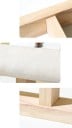Standaard voor armbanden en horloges T-bar 12 × 8,5 × 5 cm houten standaard met een gevoerd houder van leer voor het tentoonstellen 4