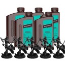 Standaardhars 5x 1 kg 405 nm Voor LCD DLP SLA 3D-printers Hoge precisie Eenvoudige vormgeving Voor gedetailleerde modellen 1