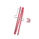 Ständer für hängende Campinglaterne aus Aluminiumlegierung mit einfacher Befestigung am Tisch bis 3 cm mit elastischem Band für Außenbeleuchtung 6