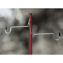 Ständer für hängende Campinglaterne aus Aluminiumlegierung mit einfacher Befestigung am Tisch bis 3 cm mit elastischem Band für Außenbeleuchtung 4
