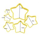 Star Shaped Cookie Cutters - 6 pcs 6