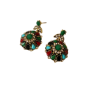 Staroitnică colier și cercei din aliaj de cupru stil boem oriental etno vintage retro set de bijuterii pentru femei accesoriu ușor 2