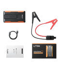 Startkraftbank 1400A 12V Tragbarer Starter für Autos 6,5 L Benzin 5 L Diesel Powerbank 5V/2A Type-C LED Taschenlampe 10 W 2