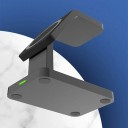 Stație de încărcare wireless magnetică 3 în 1 15 W Dock de birou pentru telefon, ceasuri și căști Design compact 3