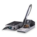 Stație de sudură T12 75 W cu ecran LED digital și termostat cu împământare antistatică de culoare argintie pentru reparații electronice 11