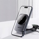 Station de charge magnétique pliable 3 en 1 15 W ACEFAST E22 Alliage de zinc Pour iPhone Apple Watch et AirPods Grise Sur bureau et en voyage 4