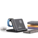 Station de charge sans fil pliable 3 en 1 15 W pour Samsung Galaxy Z Fold Z Flip Galaxy Watch et Buds Angle ajustable 65° Noir 5