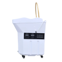 Station de lavage professionnelle pour cheveux avec couvercle éclairage LED circulation d'eau 64 × 53 × 69 cm mobile 4