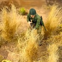 Statische grasplaat 17,3 × 7,5 cm Realistische droge bossen Modelvegetatie voor diorama en landschap 6