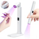 Stativ Bärbar Mini LED UV Nagellampa Ultraviolett Ljus Uppladdningsbar 180mAh USB Justerbar Lutning 135° 45/60s Timer Avtagbart Stativ 2