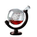 Stativo in legno con decanter per whisky 27 x 23,4 cm Set elegante per whisky accessorio da bar per la casa 2