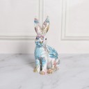 Statue de lapin avec motifs 2