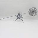 Statue fée avec pissenlit 8