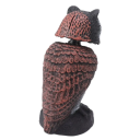 Statuie bufniță din plastic 26,5 x 13 cm Decorațiune anti-păsări Cap scuturat Repelent realist pentru porumbei Sperietoare de păsări de grădină 2