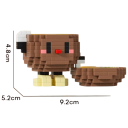 Stavebnice Mini Kiwi 9,2 x 5,2 x 4,8 cm 331 ks Mikro 3D DIY bloky Lahodné ovoce Kreativní stavební hračka pro děti 8+ Let Dekorativní model 3