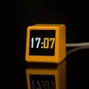 Stazione meteorologica WiFi intelligente 4,5 x 3,5 x 4 cm Display a colori Meteo attuale e umidità Temperatura esterna Alimentazione USB Animazione GIF Senza batteria 2