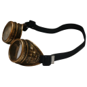 Steampunk Motorradbrille Schützende Retro-Brille mit Metalldetails Verstellbarer Riemen Stilvolles Accessoire für Motorrad und Cosplay 3