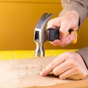 Steel Hammer Multifunctional Mini Hammer Hammer with Ergonomic Handle 25 mm 370 g 2