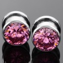 Steel Plug with Gemstone 6