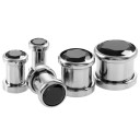 Steel Plug with Gemstone 19