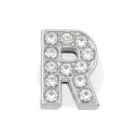 Steentjesdecoratie voor crocs letter R 2,5–3 cm PVC zilveren decoratie voor schoenen ter personalisatie en accentuering van stijl 1