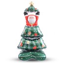 Stehender aufblasbarer Weihnachtsbaum mit Santa und Stern 150 x 63 cm Grüner und roter Weihnachtsdekoration für Haus und Geschäft 1