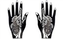 Stencil per tatuaggi all'henné per le mani J3450 10