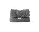 Stepp Damen Crossbody Tasche mit Klappe Jeanslook Tragegurt mit Kette Metallverschluss Baumwolle und Polyester 36 x 28 x 8 cm 1