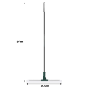 Stěrka na podlahu 97 x 35,5 cm 180° otočná čisticí stěrka s dlouhou rukojetí Flexibilní mop na vytírání podlah Koupelna Kuchyně Domácnost 2